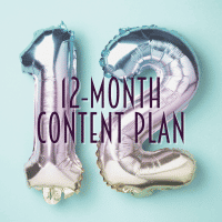 12 Month Content Plan